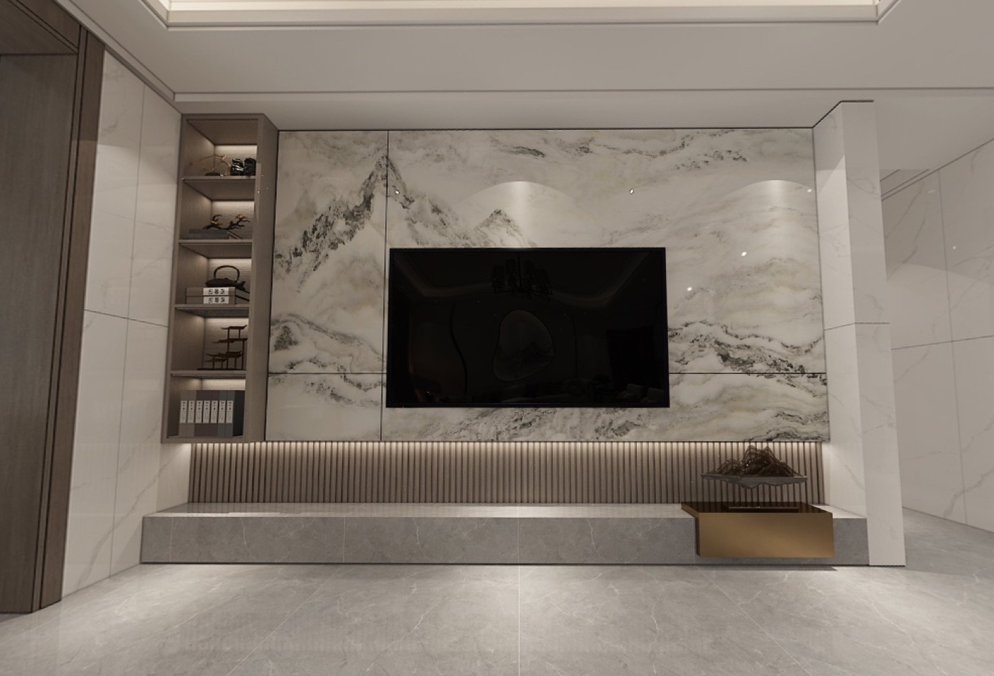 Marble effect wall panel design 1