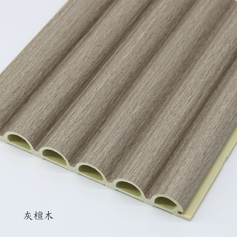 Half-Round Fluted Panel 150 × 15 mm — WPC bamboo-wood fibre fluted wall panel, VIGOU factory