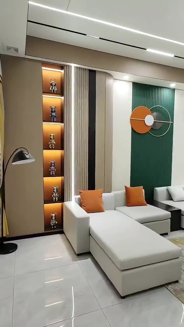 PVC wall panels installed on a residential wall