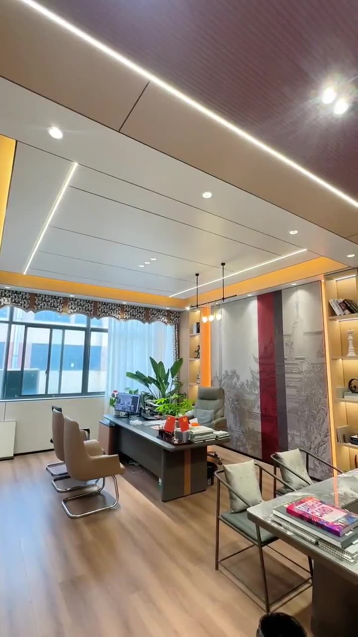 Office fit-out using imported wall panels sourced from a China factory